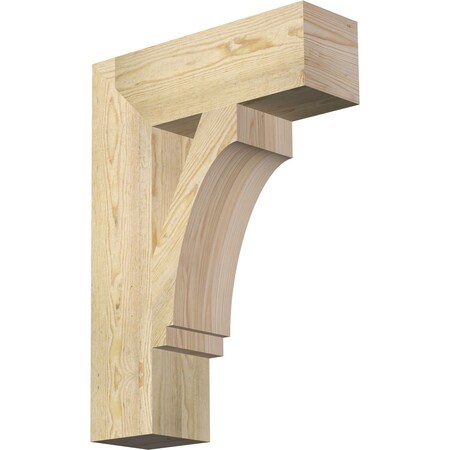 Ekena Millwork Imperial Block Rough Sawn Bracket, Douglas Fir, 6"W x 20"D x 28"H BKT06X20X28IMP05RDF